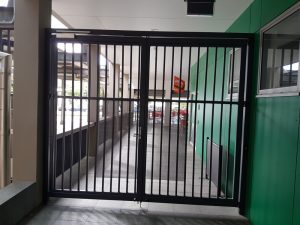 Black Front Gate—Lattice and Patios in Bungalow QLD