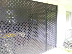 Black Painted Screen—Screen in Bungalow QLD