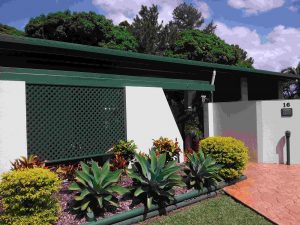 Green Painted Screen 3—Screen in Bungalow QLD