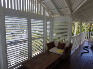 Living Room Shutter—A & B Lattice Patios in Bungalow QLD