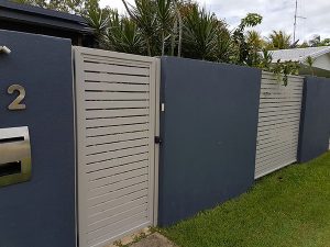 White Painted Gate 4—Lattice and Patios in Bungalow QLD