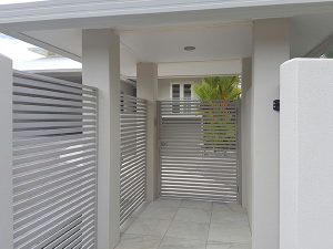 White Painted Gate5—Lattice and Patios in Bungalow QLD