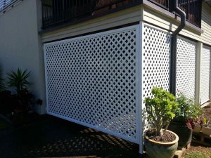 White Painted Screen—Screen in Bungalow QLD